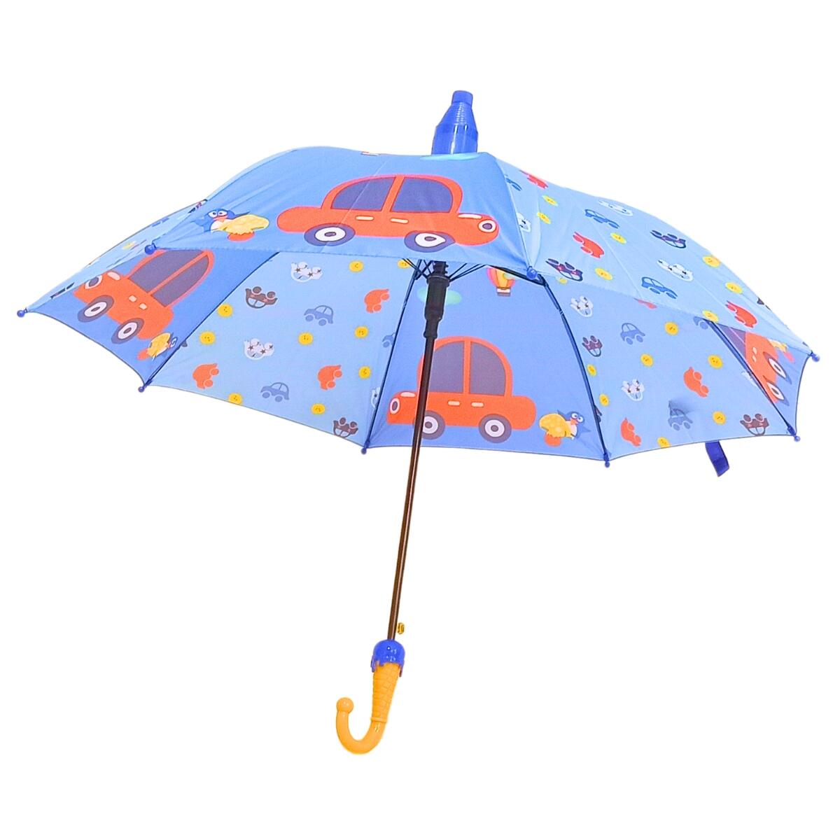 Paraguas infantil estamp c/estuche plegable mango cucurucho
