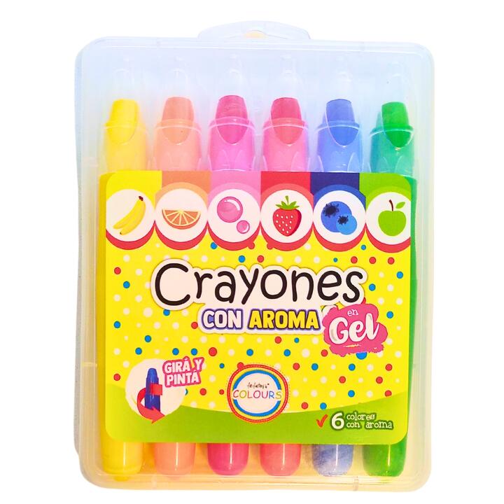 Crayon retractil gel c/aroma x 6