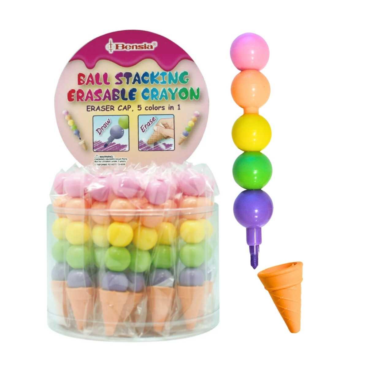 Crayon ptas intercambiables Helado 5 colores c/goma -CBDG01