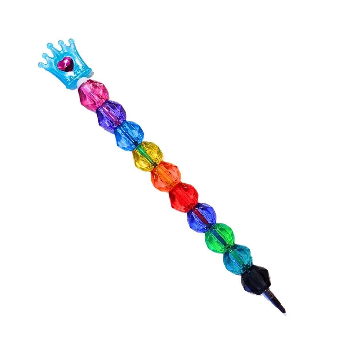 Crayon ptas intercambiables Diamante c/ corona 10 colores - CGBT09