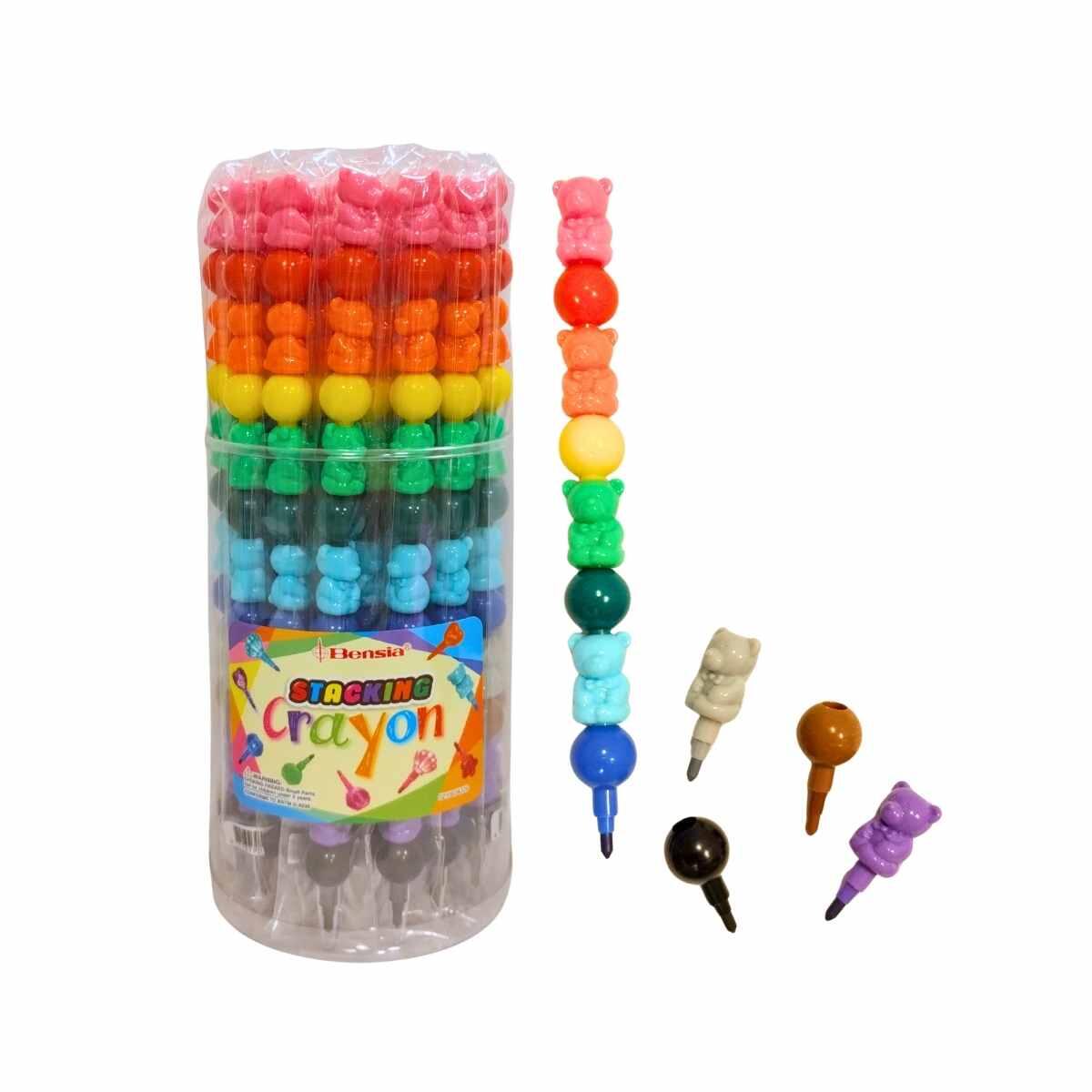 Crayon Ositos + Pelotas puntas intercambiables 12 colores -CGBE14