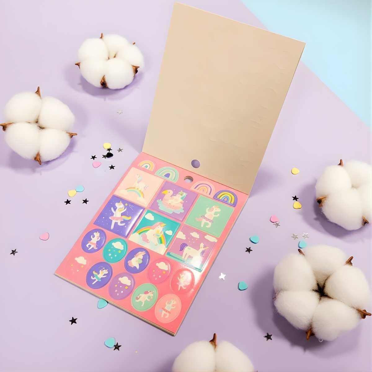 Libreta de stickers mini Unicornio