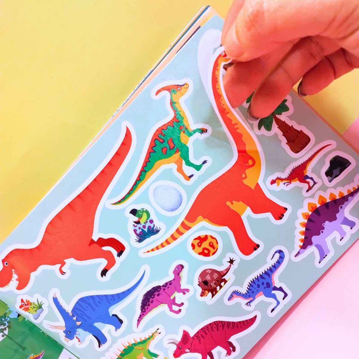 Album + stickers Reusables Dino