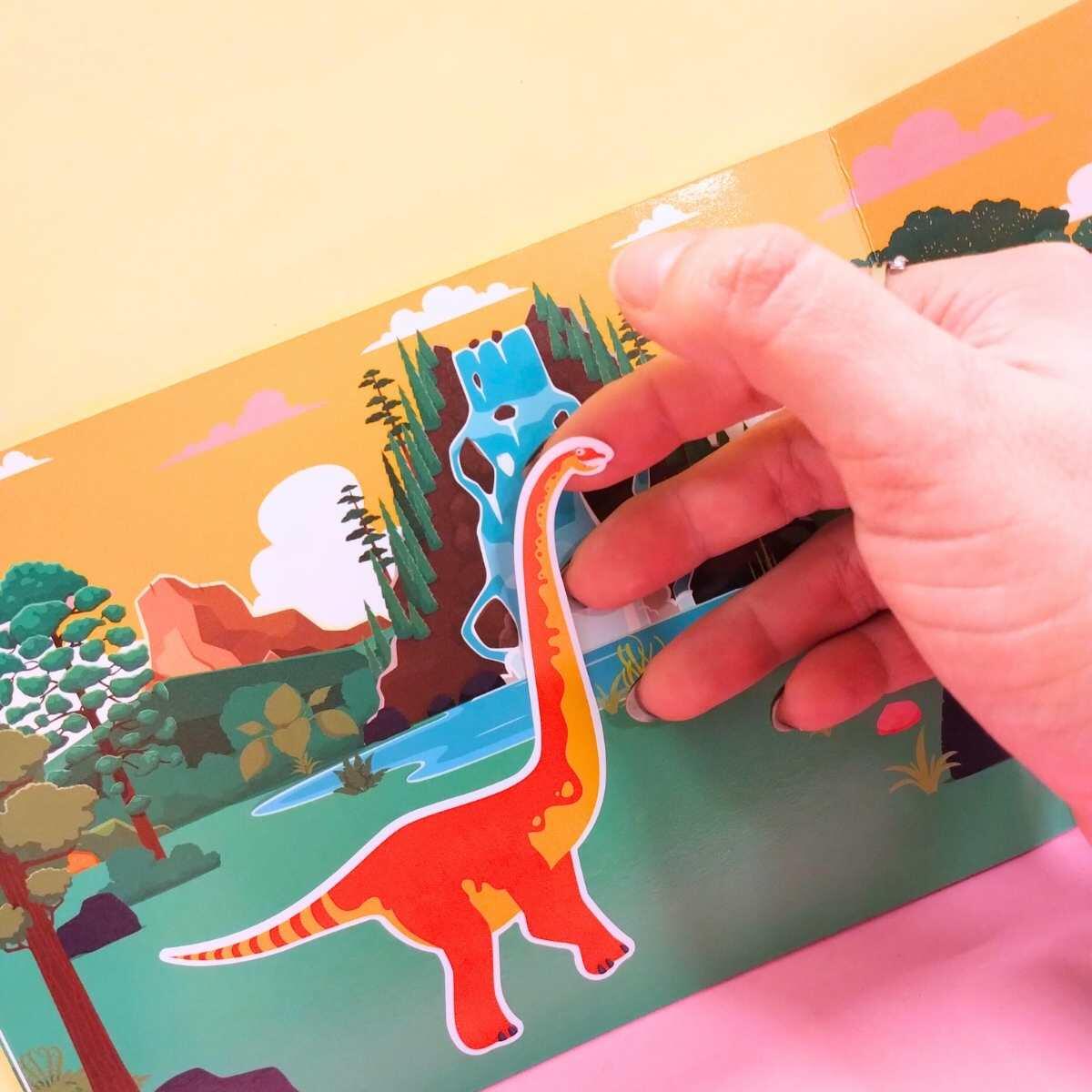 Album + stickers Reusables Dino