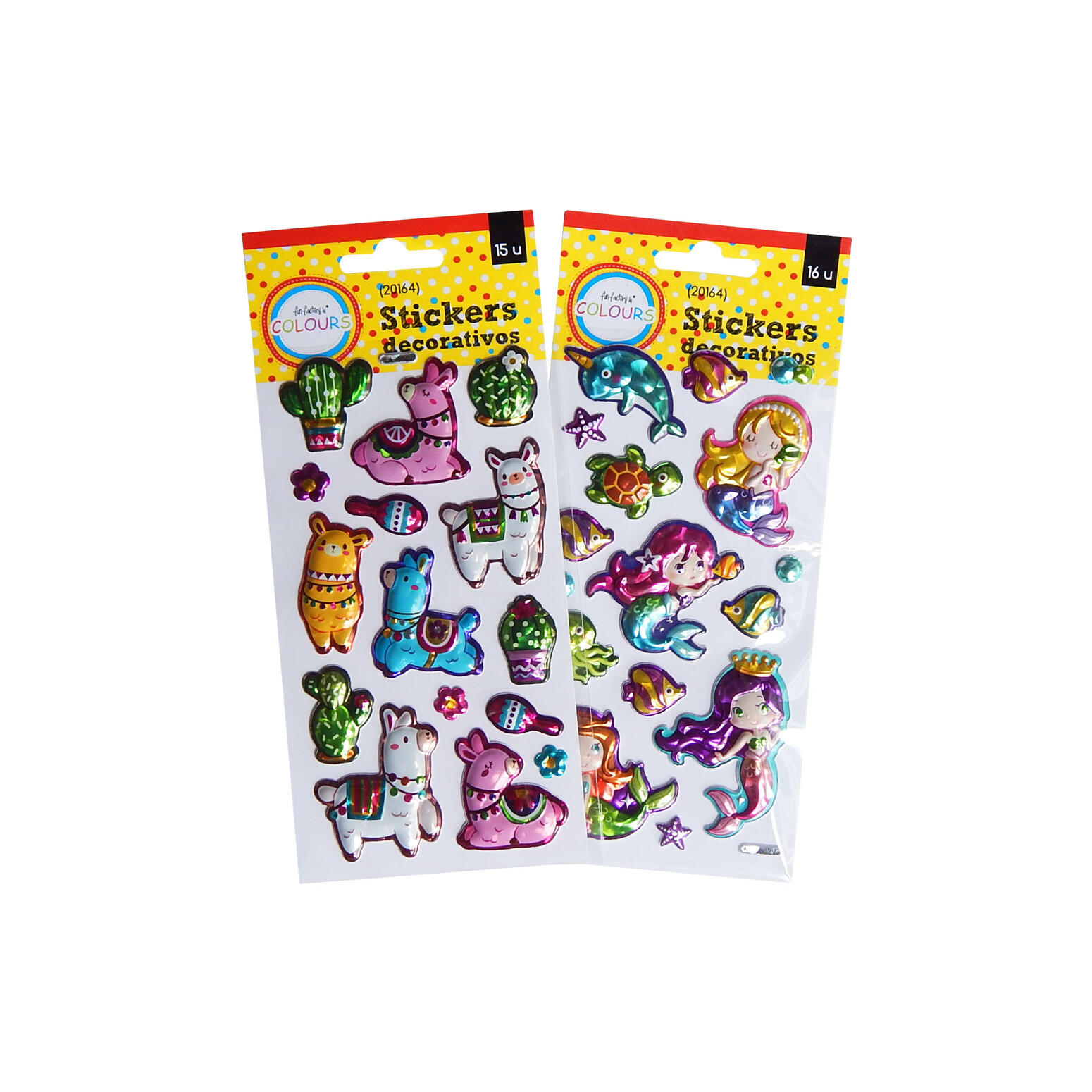Sticker pop up Llama/Sirena - 21x9.5cm