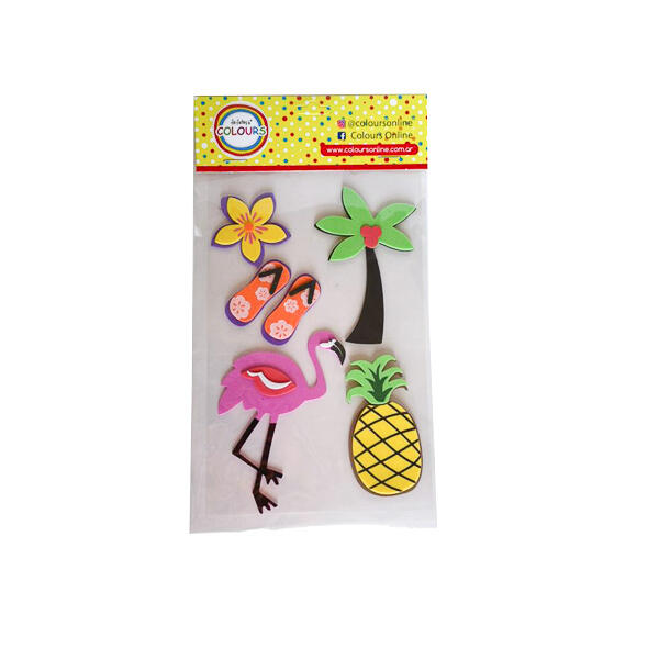 Sticker goma eva Tropical