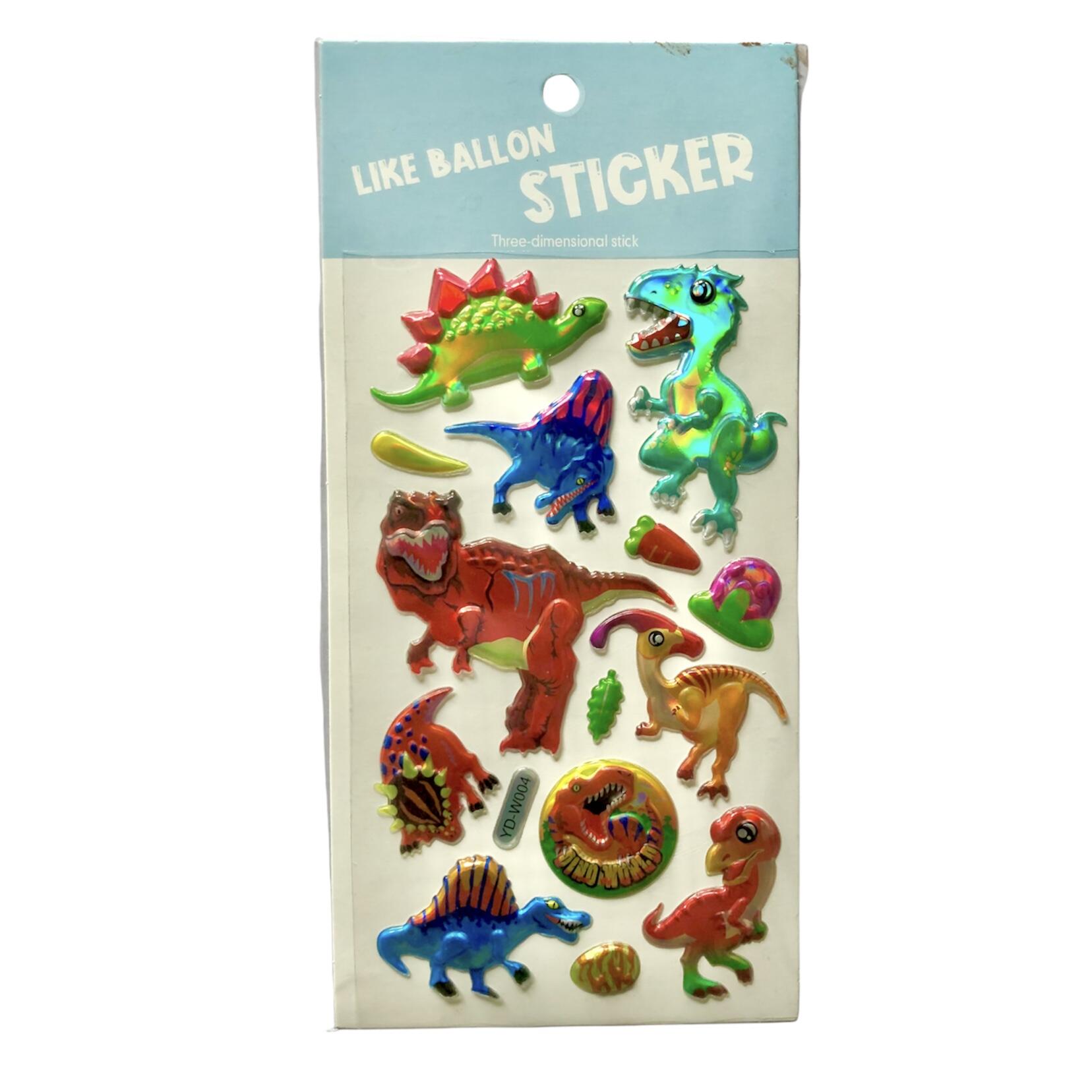 Sticker Dino 3D hologramado