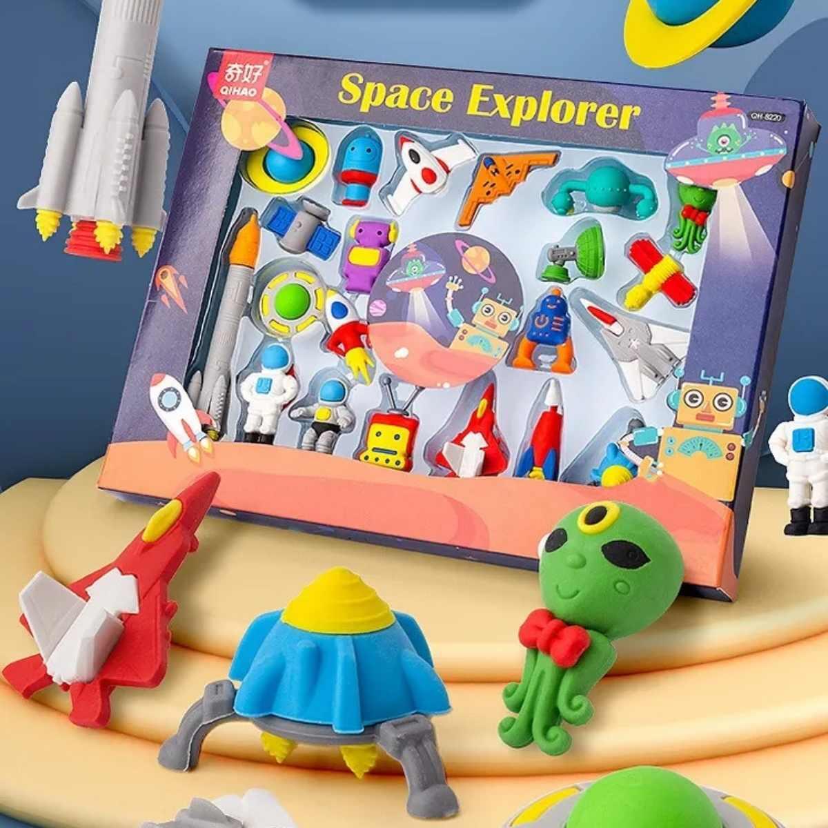 Goma en caja Animalitos del Bosque/Astronautas