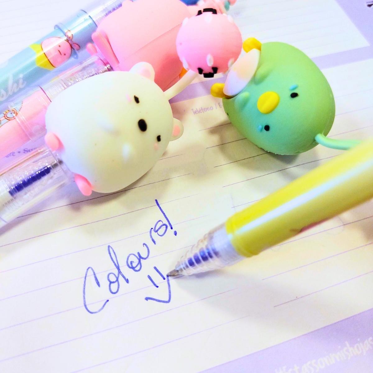 Boligrafo borrable Animalitos - Tinta azul 0.5mm