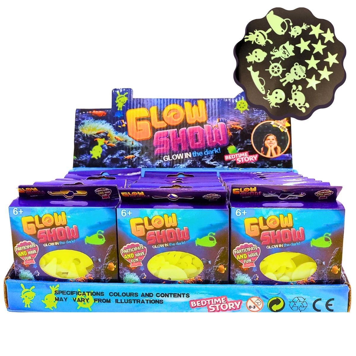 Sticker glow in the dark Marinos x 12 unidades en exh