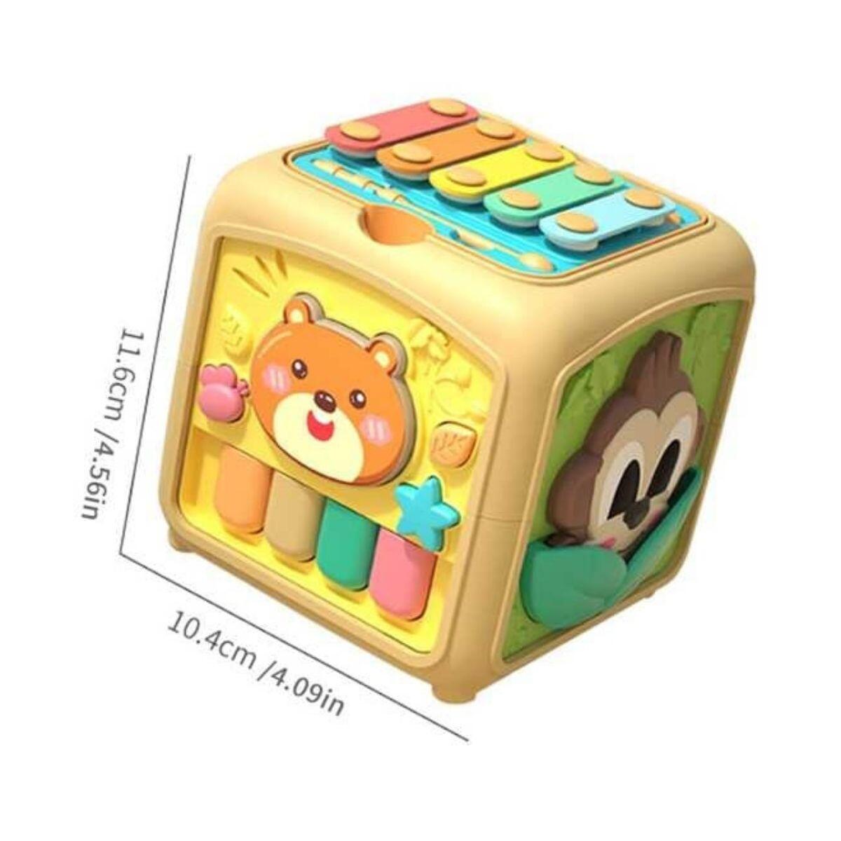 Cubo sensorial y musical multifuncion