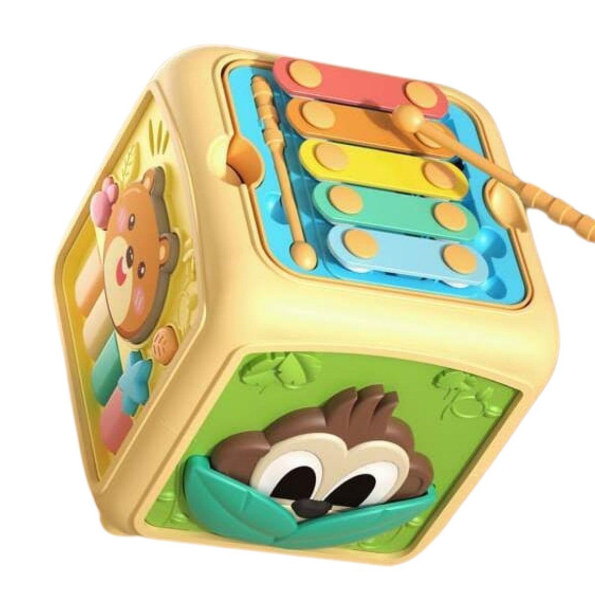 Cubo sensorial y musical multifuncion