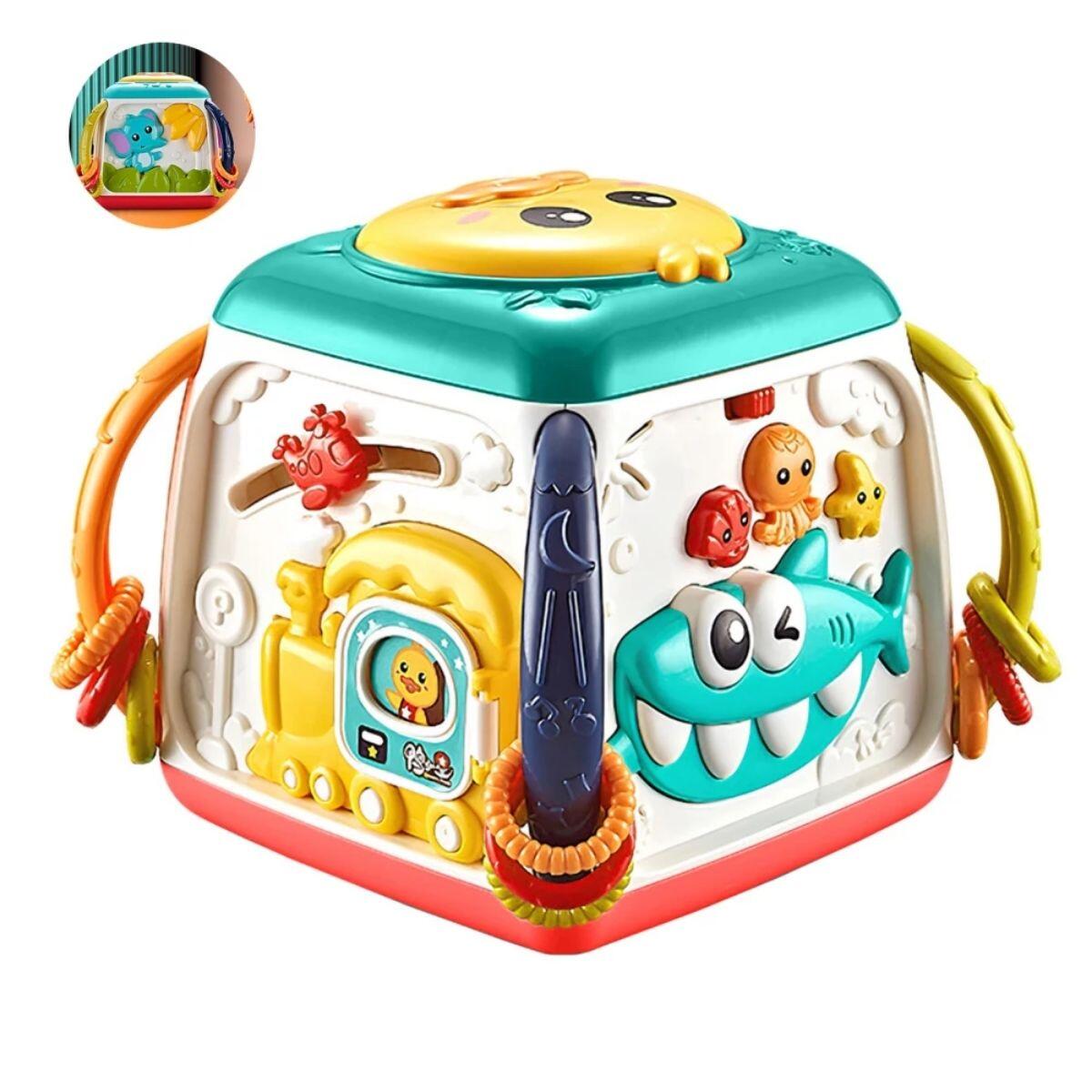 Cubo sensorial y musical multifuncion