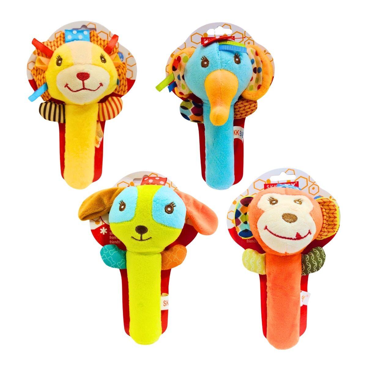 Sonajero plush con chifle  Animalito