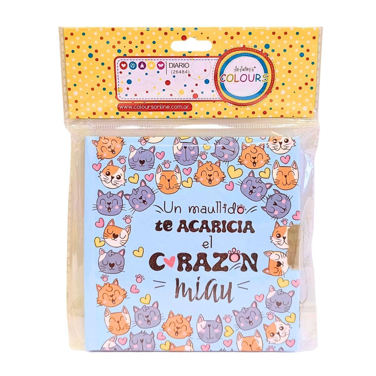Diario Miau 15x15cm.