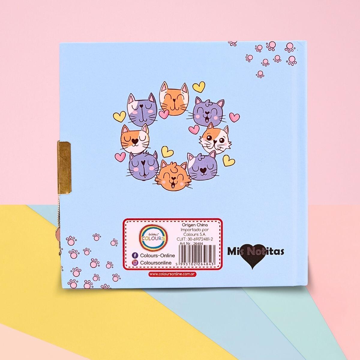 Diario Miau 15x15cm.