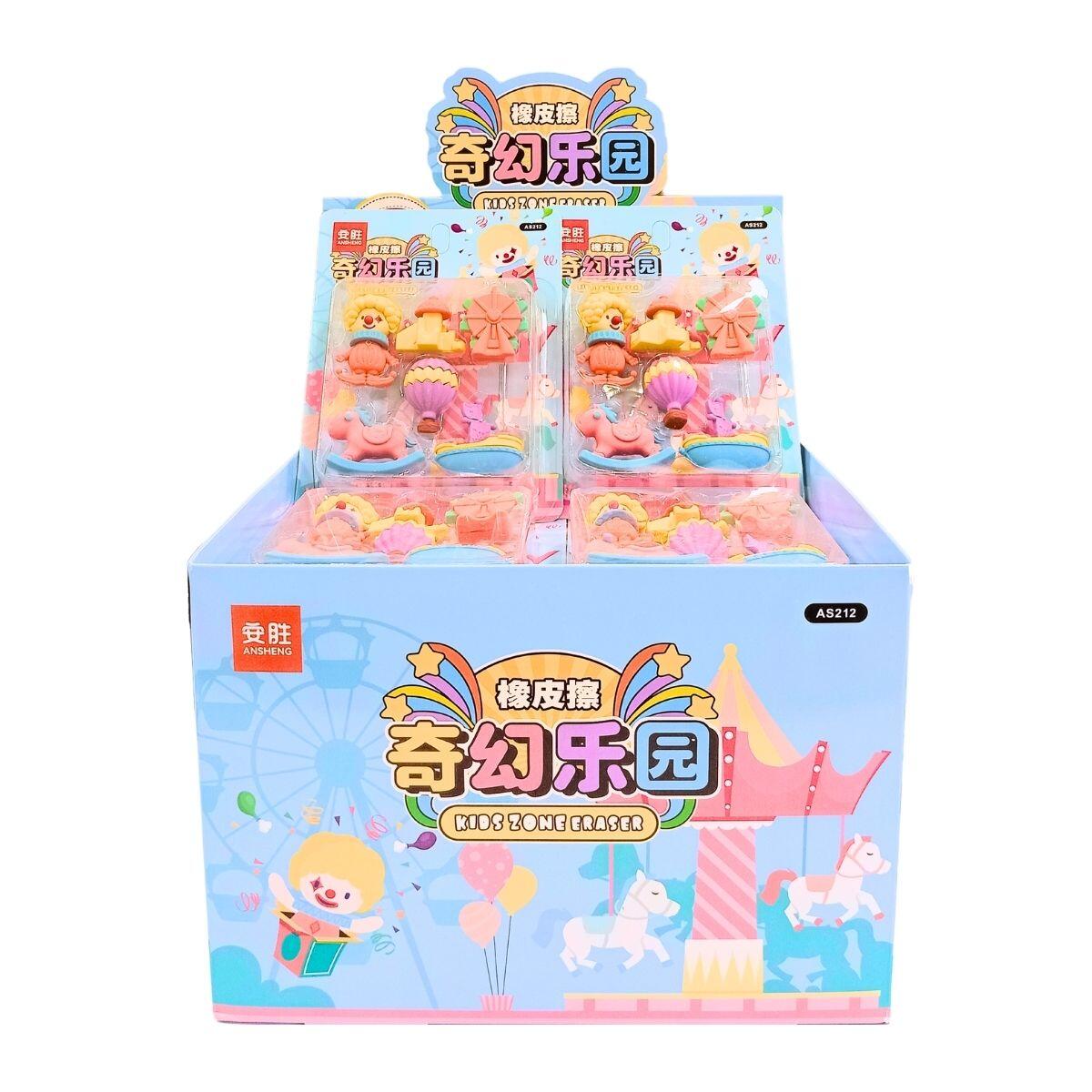 Goma Circo pastel en blister