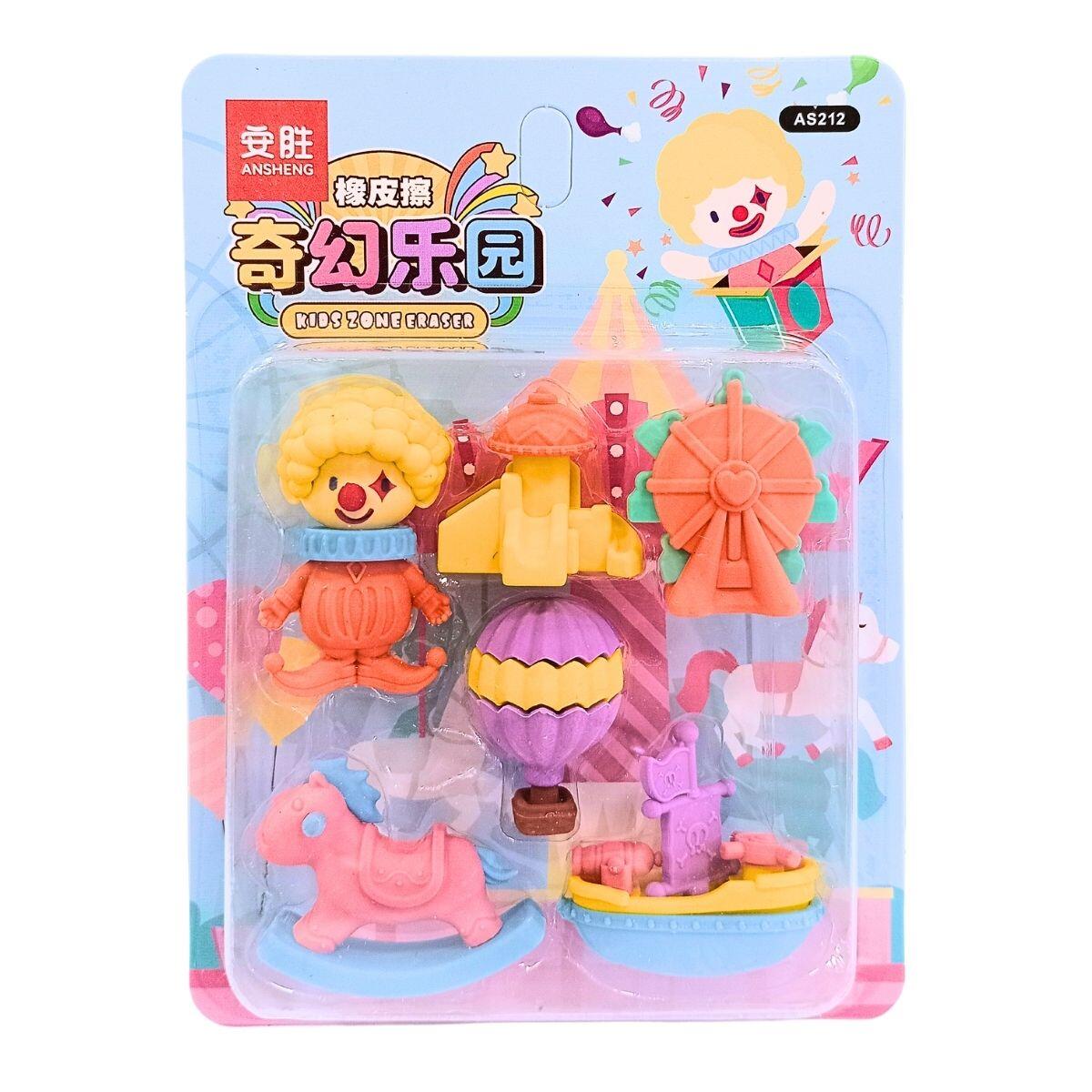 Goma Circo pastel en blister