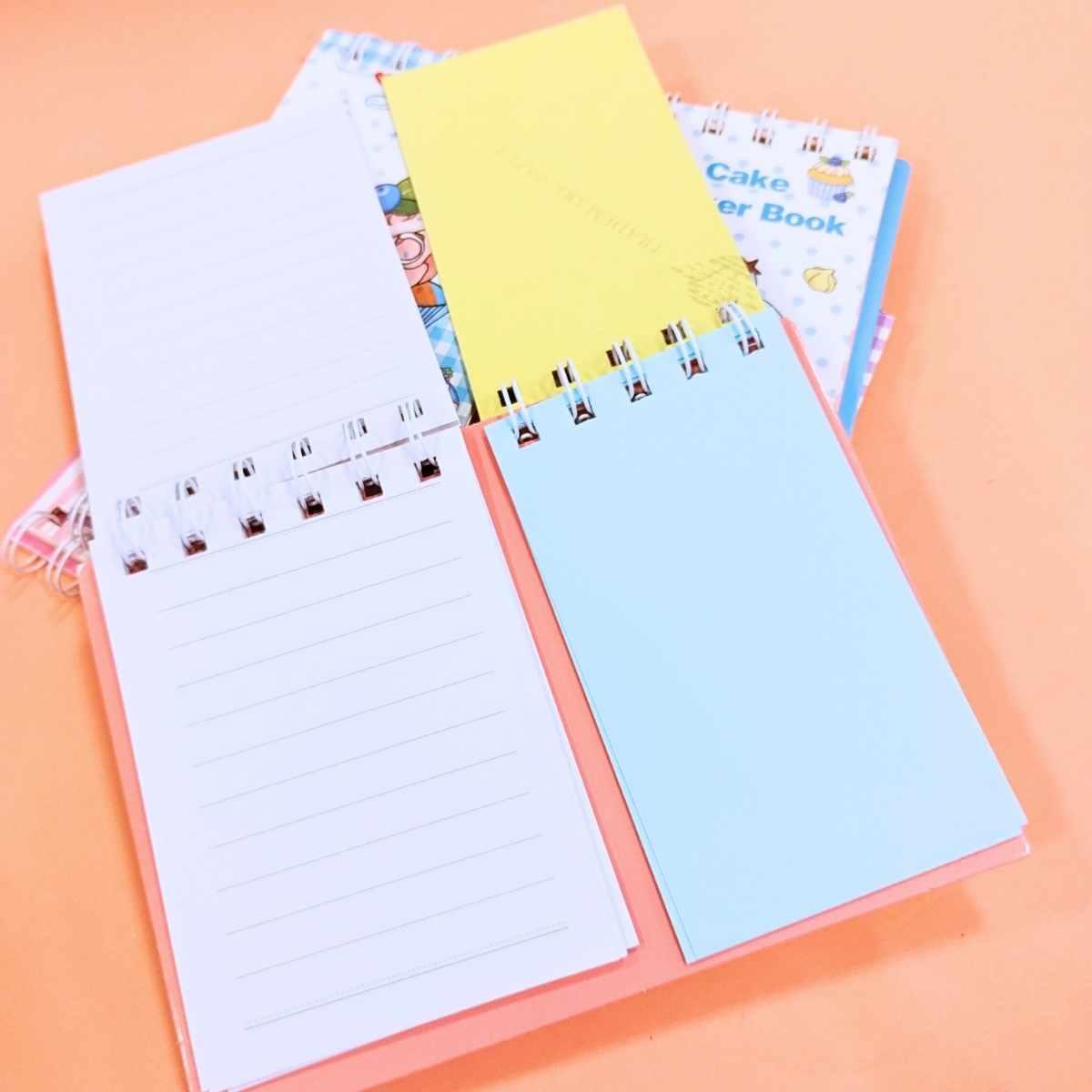 Libreta + sticrkers Dulces - 60 hojas rayadas - 8 stickers - 12 lisas color