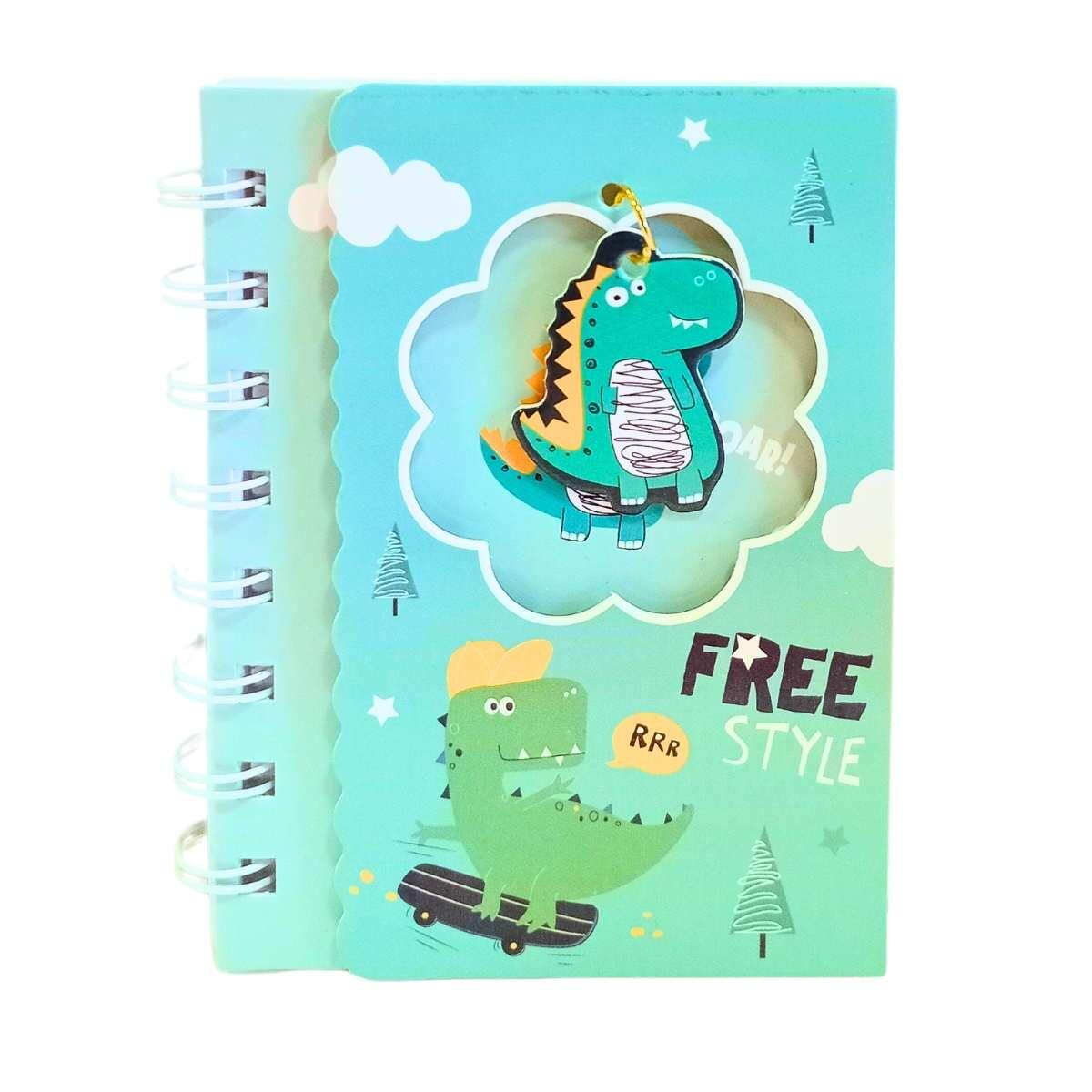 Libreta Dino c/ventana 60 paginas