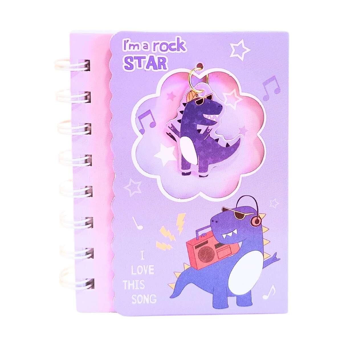 Libreta Dino c/ventana 60 paginas