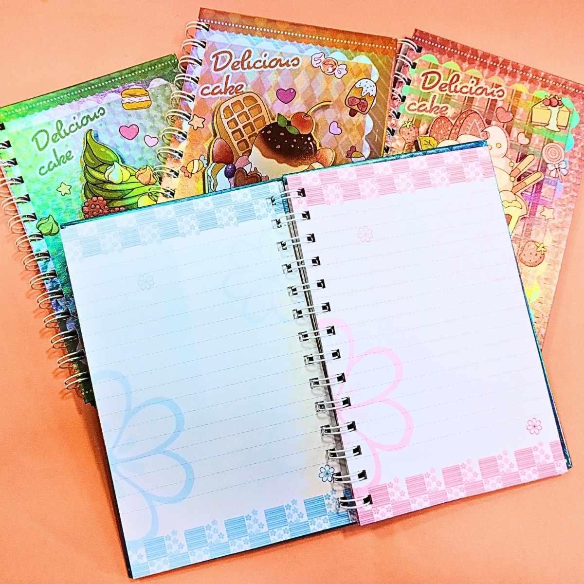 Cuadernos metalizado Dulces - 60 hojas rayadas