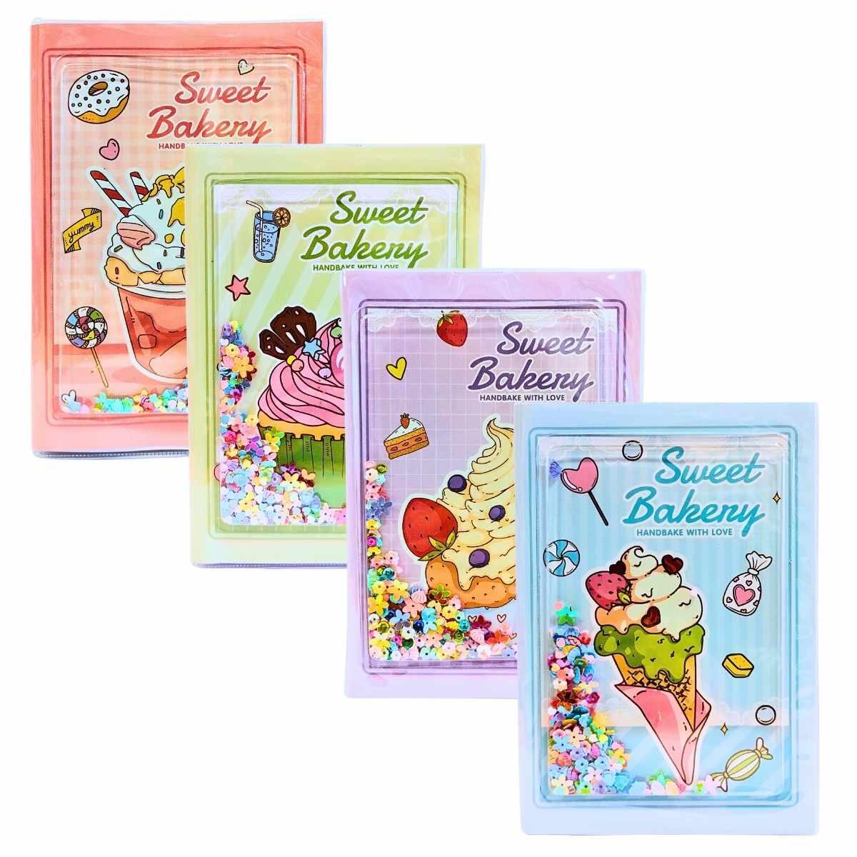Cuaderno Cupcakes c/confetti - 80 hojas rayadas