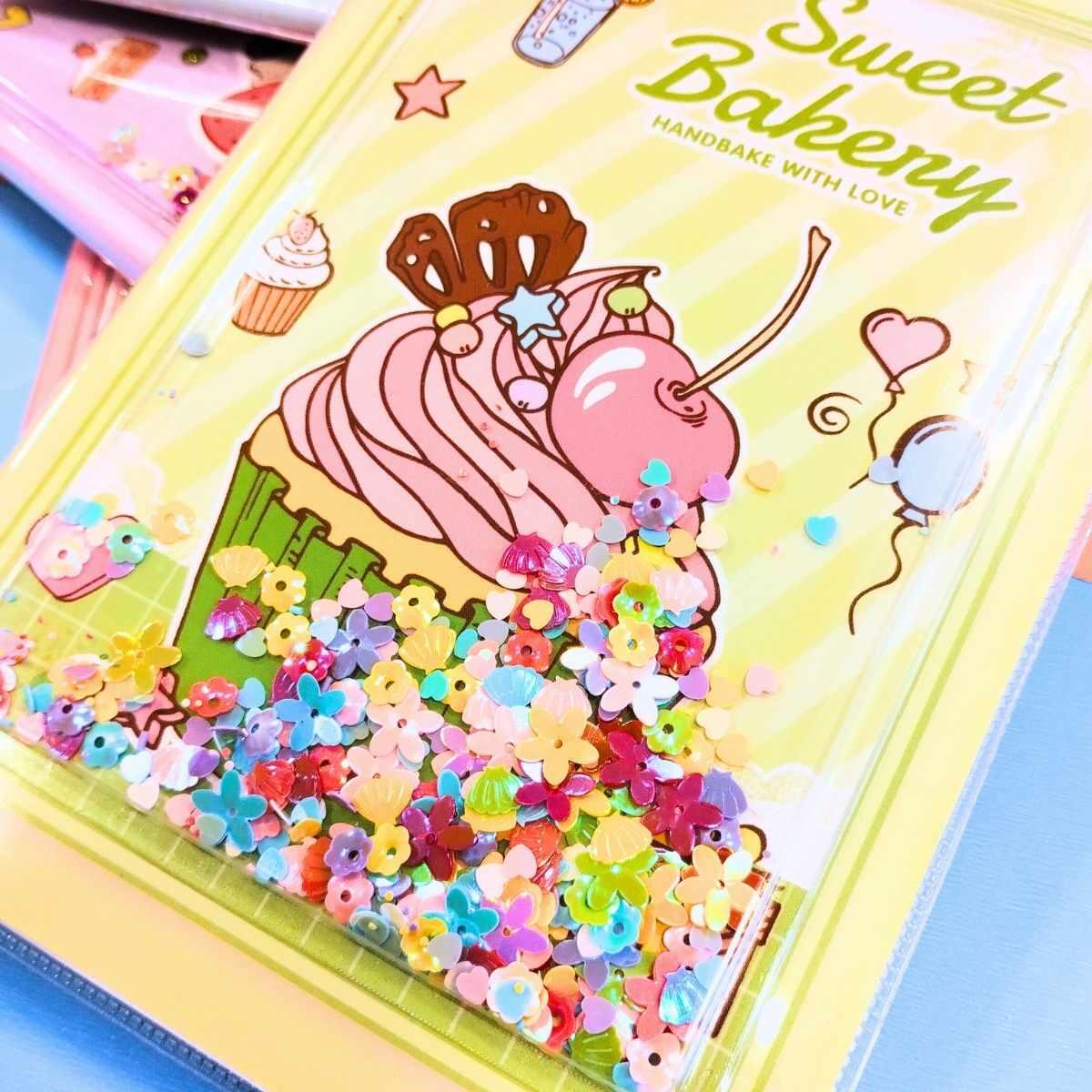 Cuaderno Cupcakes c/confetti - 80 hojas rayadas