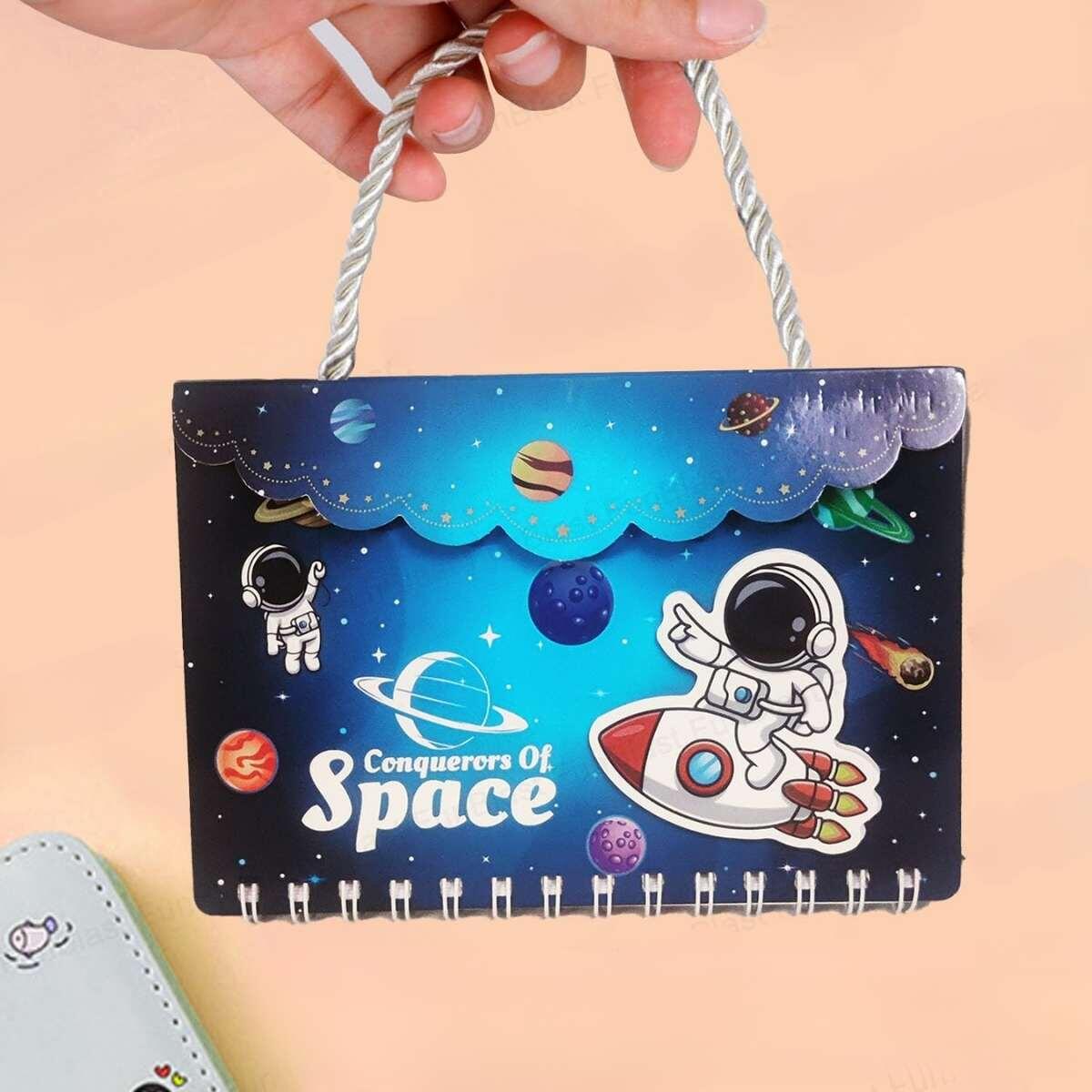 Cuaderno Espacial c/cordon manija - 60 hojas rayadas