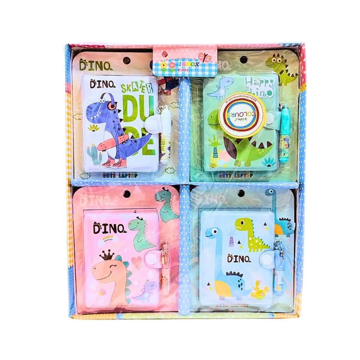 Libreta Dino c/boligrafo en blister