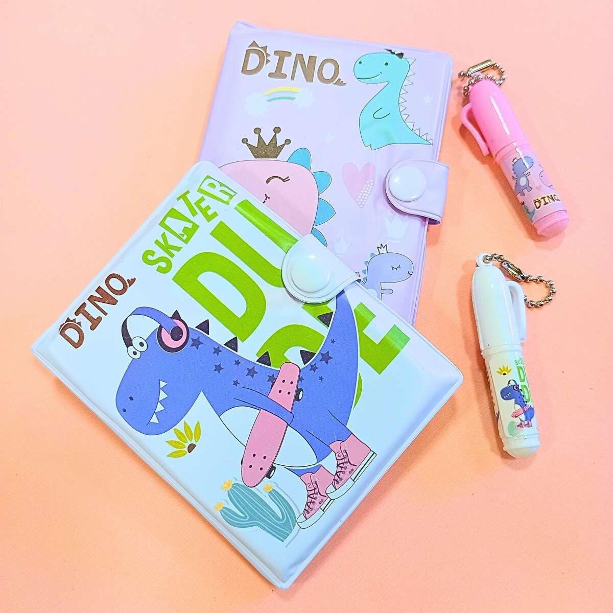 Libreta Dino c/boligrafo en blister