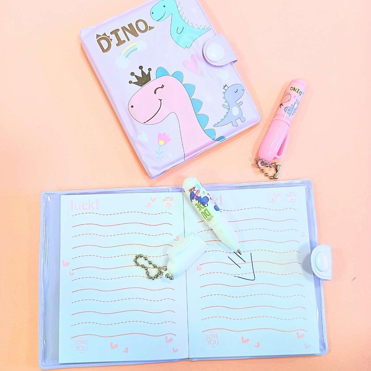 Libreta Dino c/boligrafo en blister