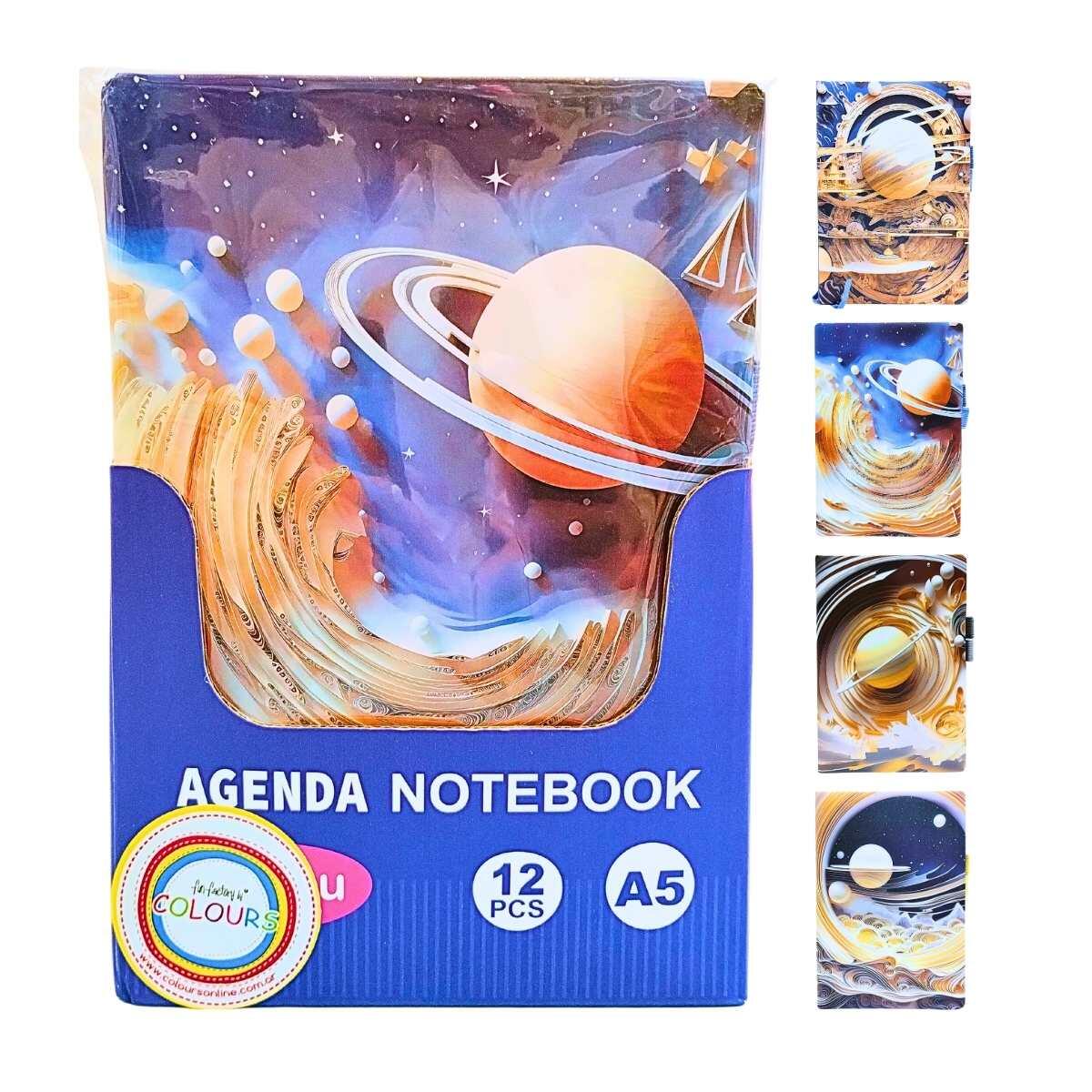 Libreta A5 Planetas - 80 hojas rayadas