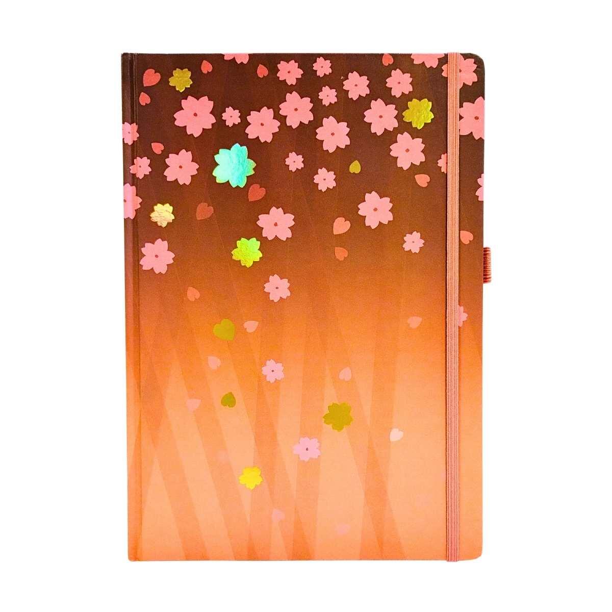 Cuaderno A4 Florcitas - 80 hojas rayadas - 80g