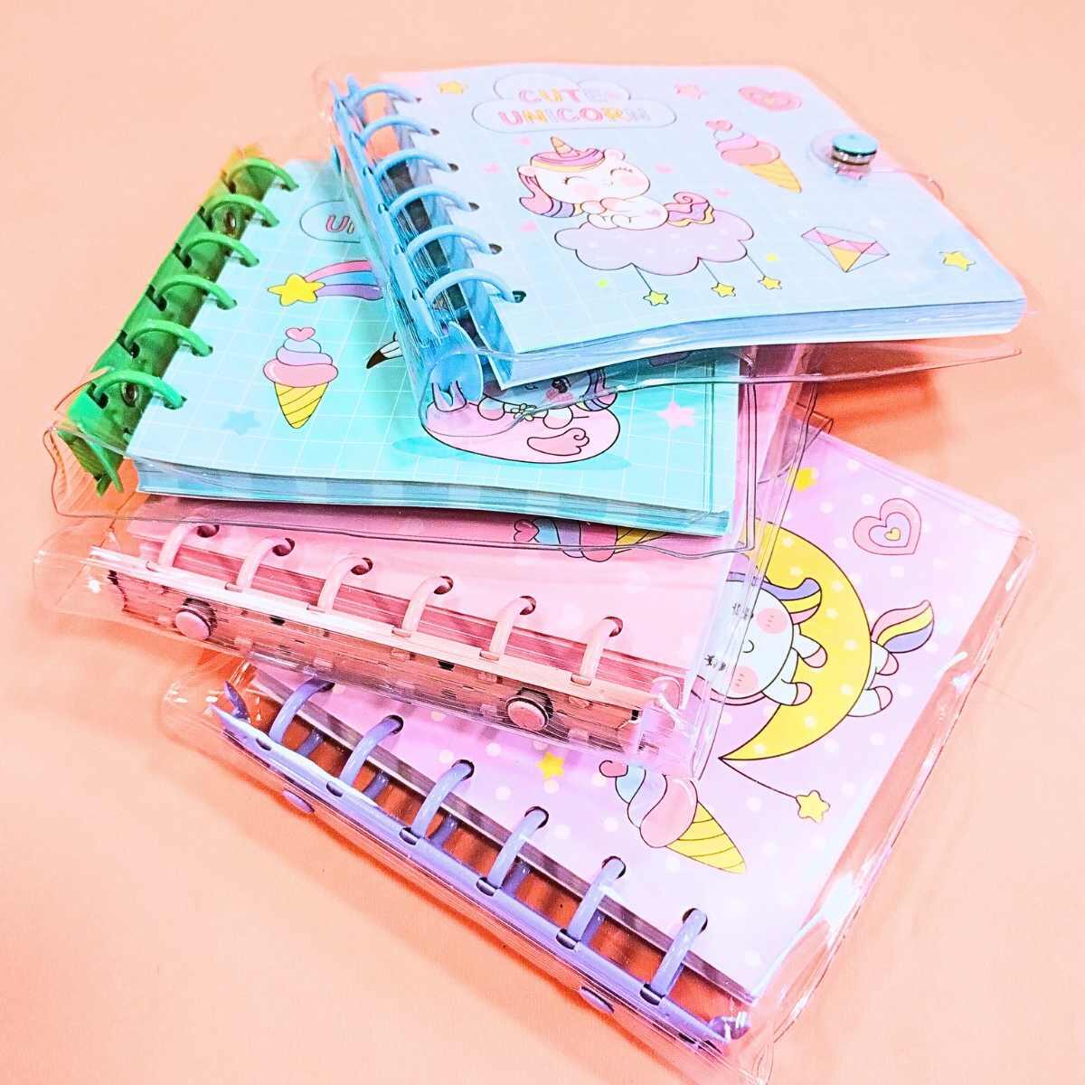 Libreta Unicornio c/ganchos