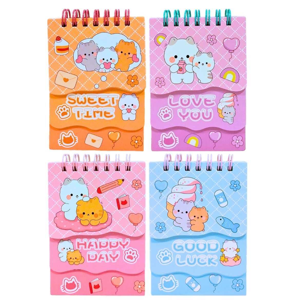 Libreta triple tapa Gatos 15+15+70 hojas