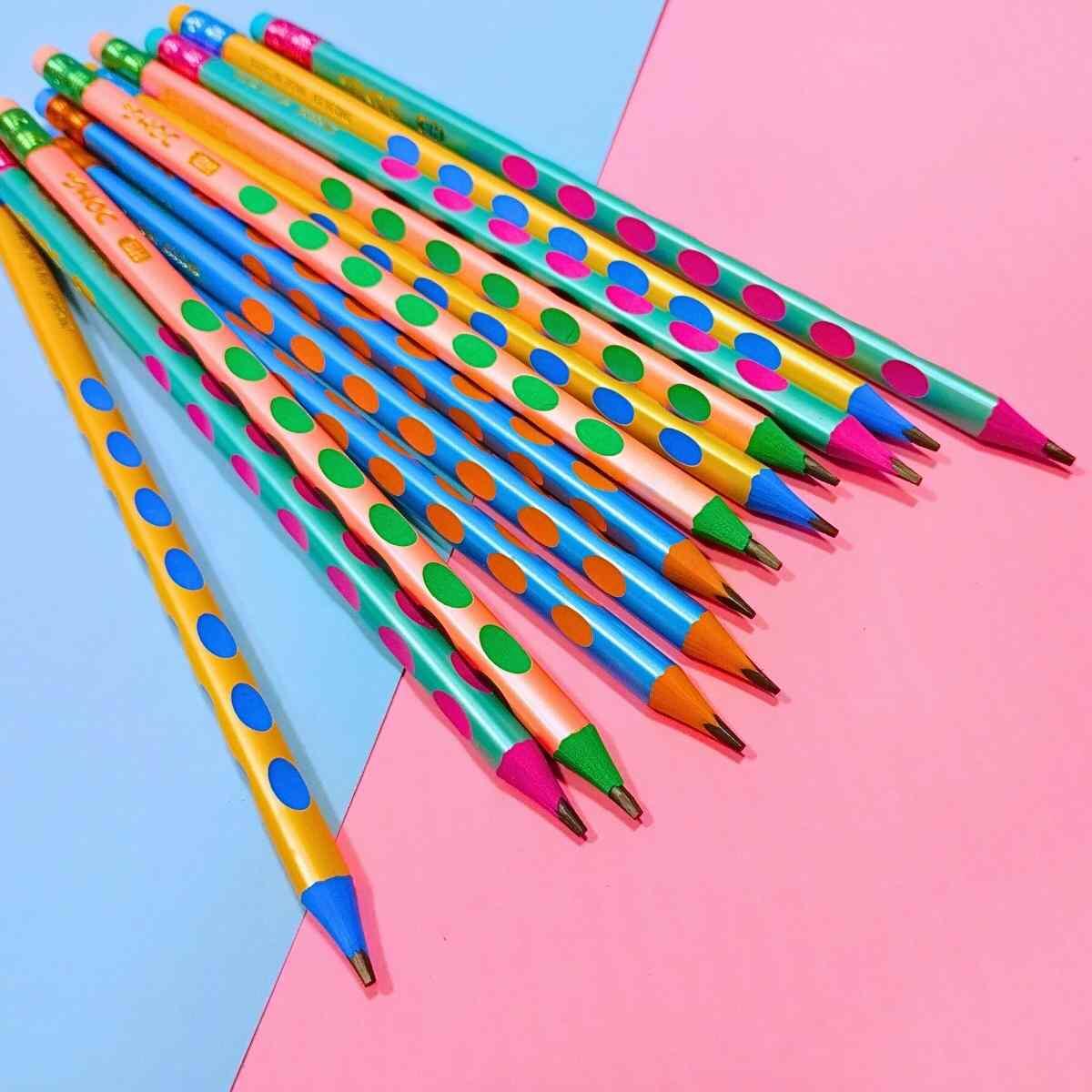Lapiz negro pastel c/circulos x 12 unidades