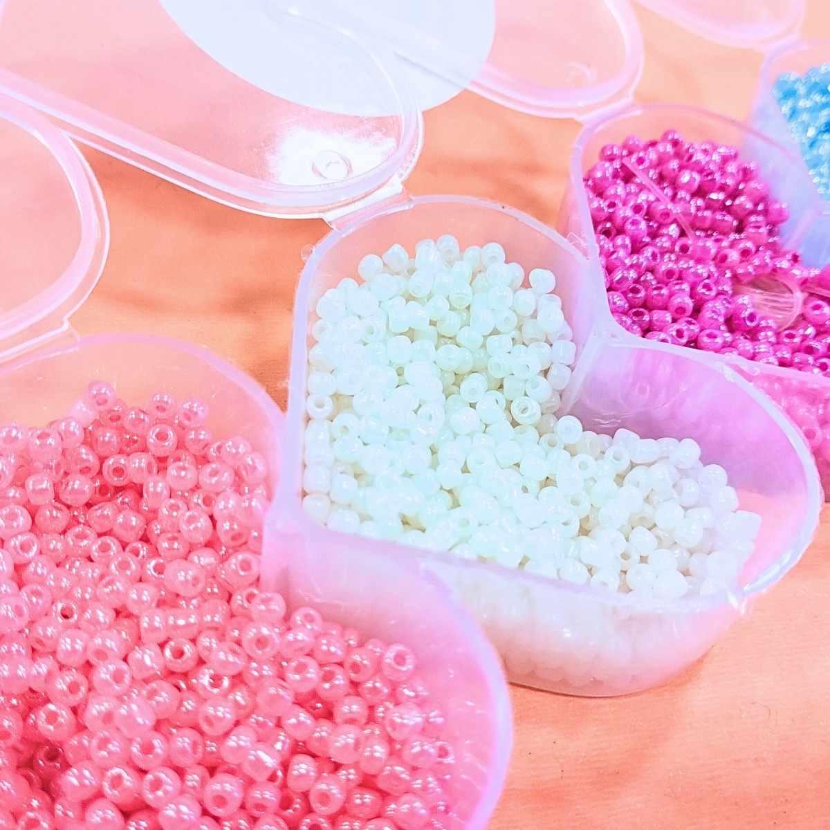 Set bijou pastel Corazones x 4