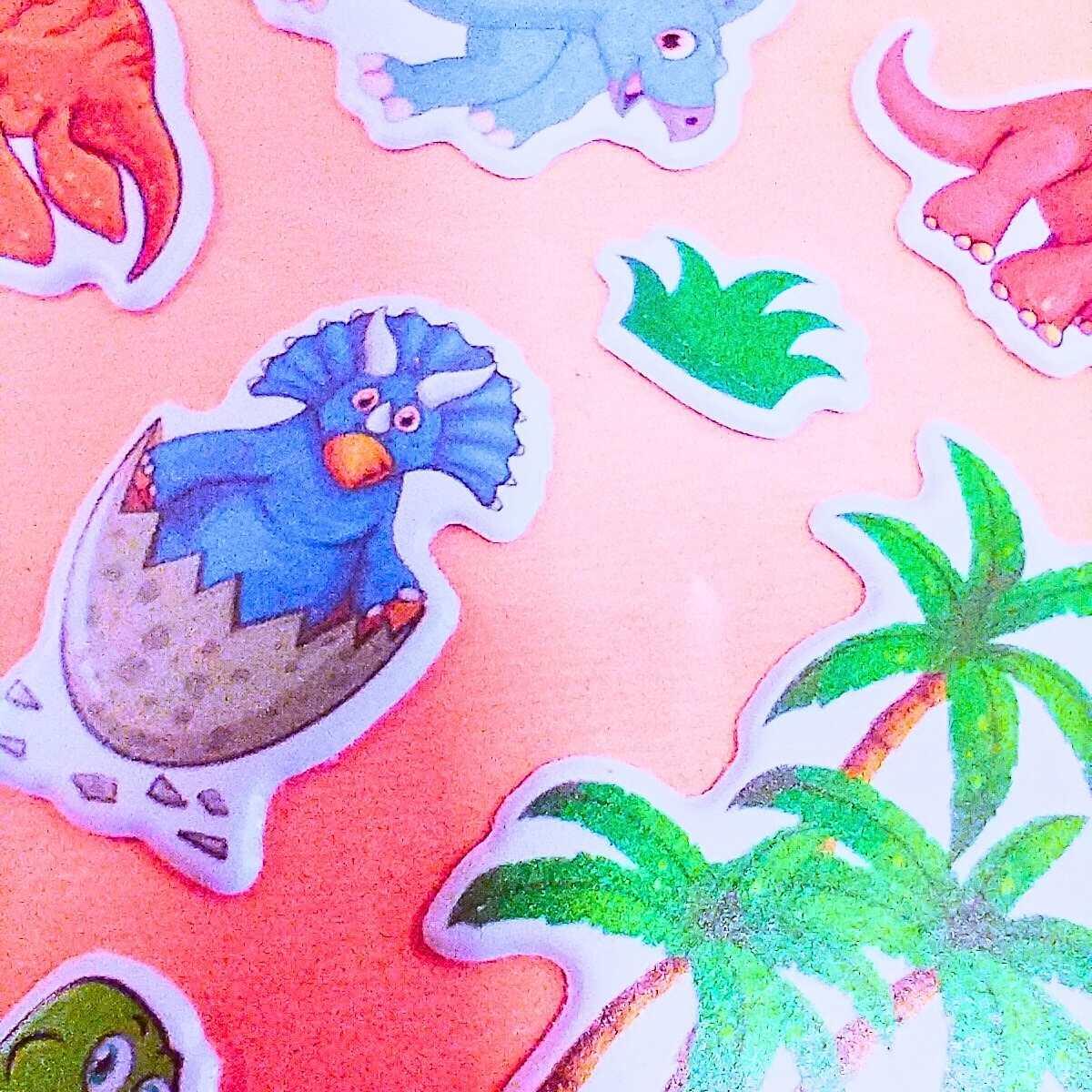 Sticker Dino goma eva