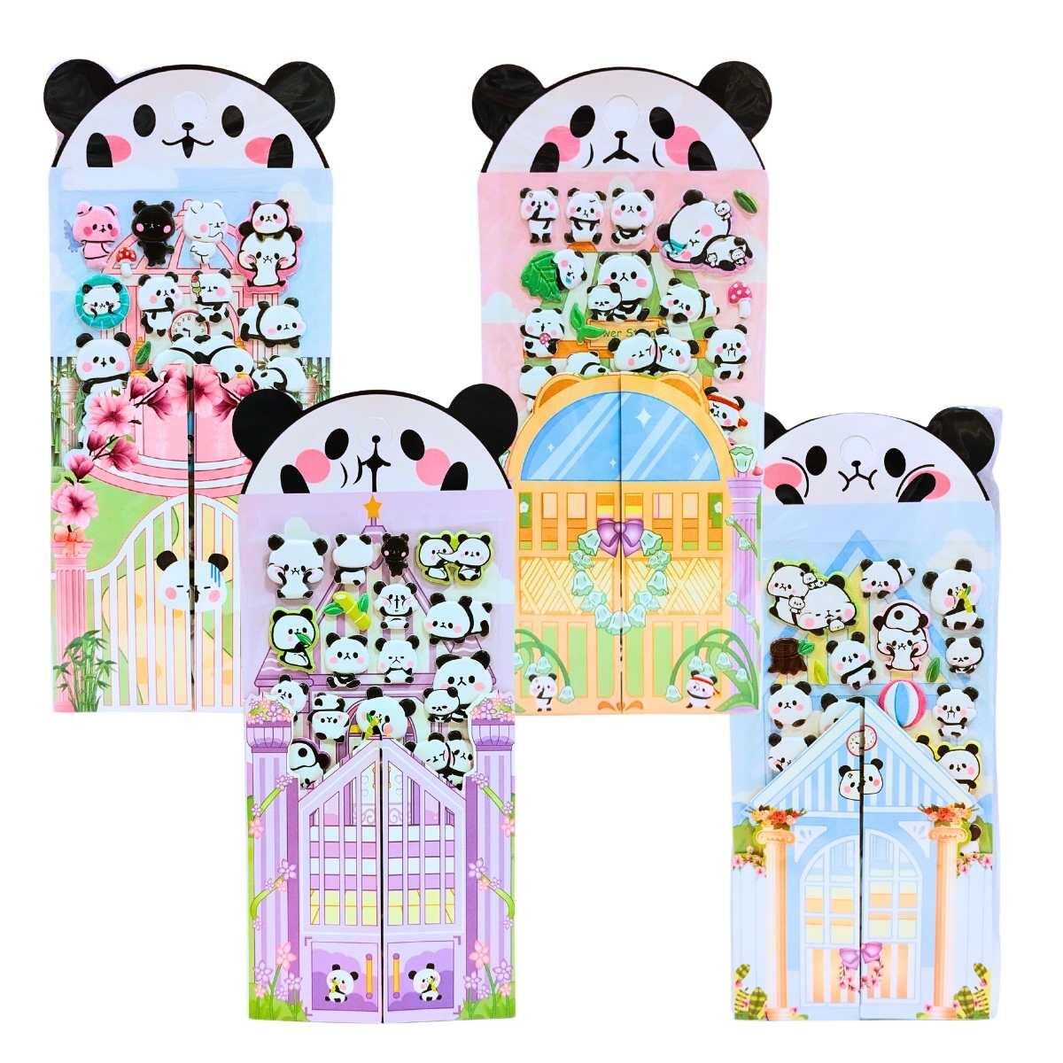 Sticker Panda goma eva c/escenario 