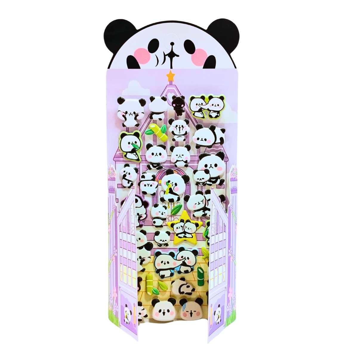 Sticker Panda goma eva c/escenario 