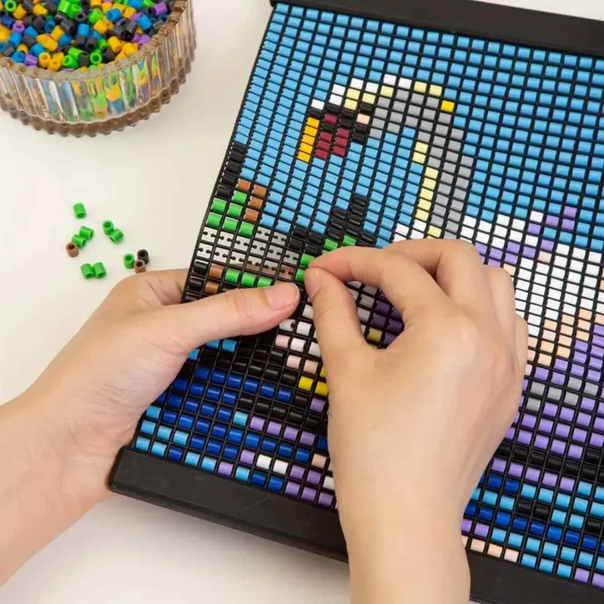 Juego de arte c/canutillos y bastidor varios modelos