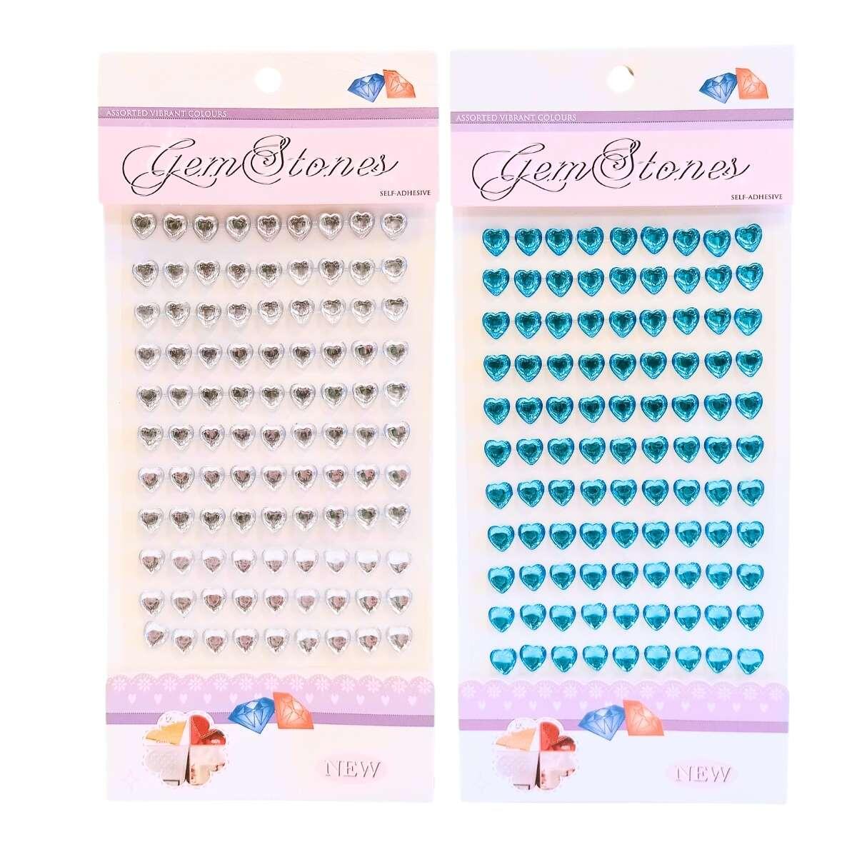 Sticker Corazones 3D c/brillo