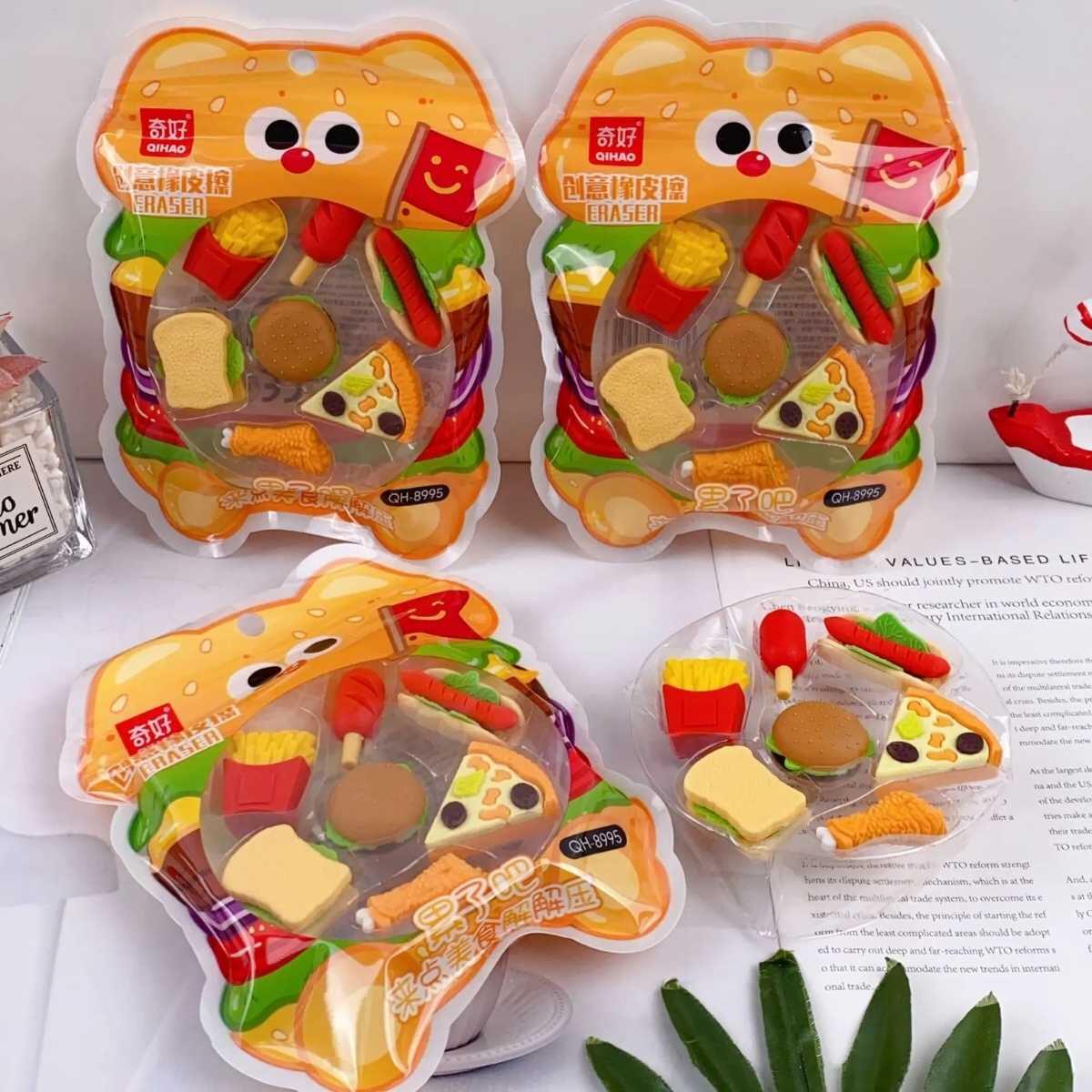 Goma Fast Food en blister circular