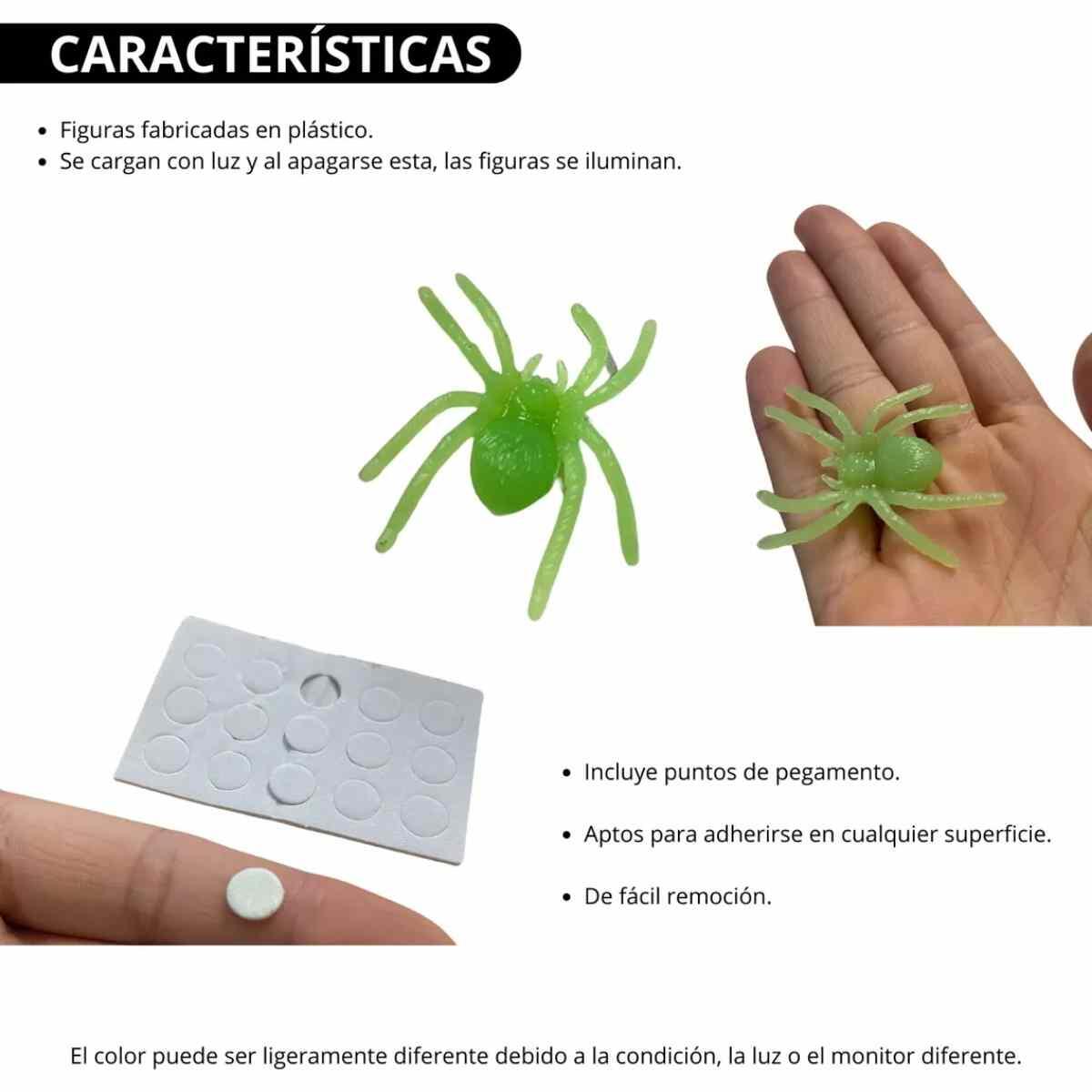 Sticker glow in the dark Arañas