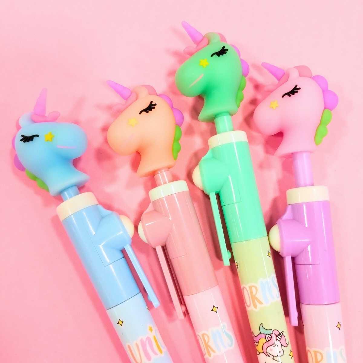 Boligrafo Unicornio sube y baja c/clip
