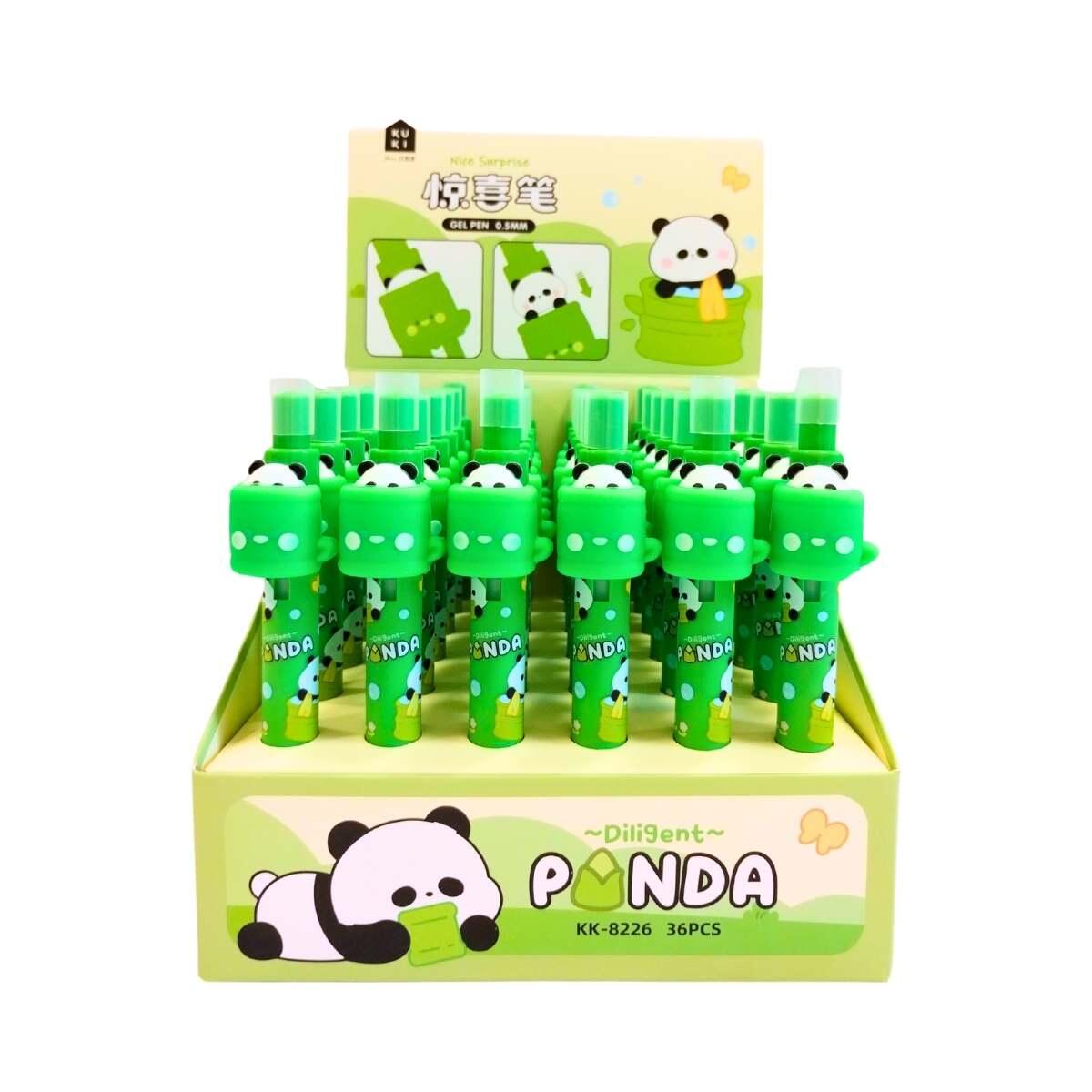 Boligrafo Panda c/clip tinta azul