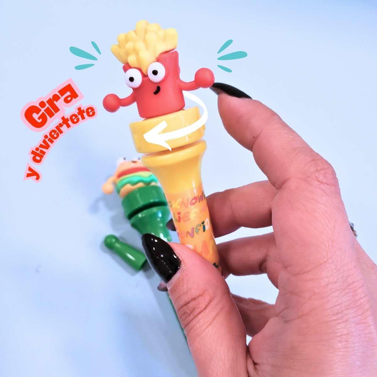 Boligrafo Fast Food Caritas giratorio