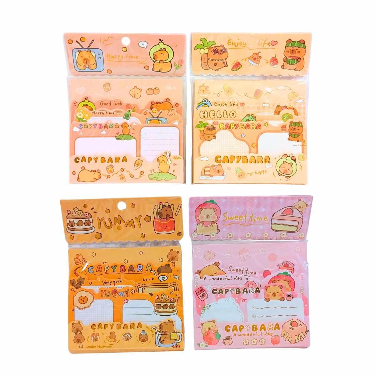 Post it Capybara (3 formas x 20)