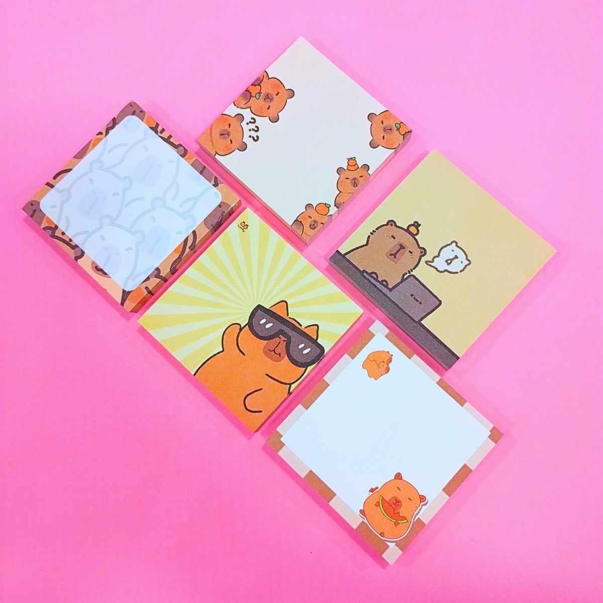 Post it Capybara 80x80 mm - 80 hojas
